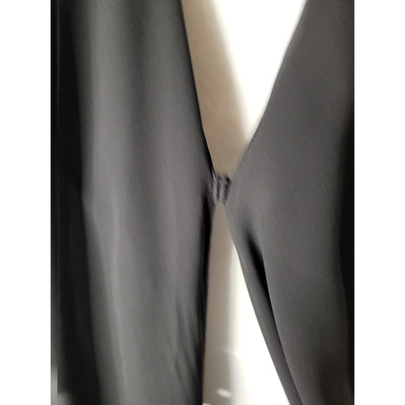 Women's Alfani 1X Soft Knit Cardigan Black Sheer Overlay Gathered Cuff - Picture 11 of 13